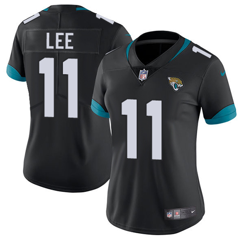 Nike Jacksonville Jaguars 11 Marqise Lee Black Team Color Women Stitched NFL Vapor Untouchable Limited Jersey